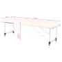 Stół składany do masażu aluminiowy komfort Activ Fizjo 2 segmentowe cream - 6