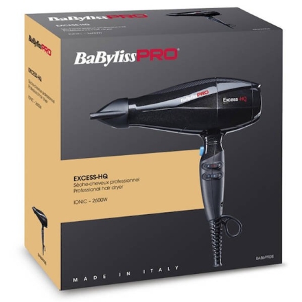 BaByliss Pro Suszarka do włosów z jonizacją EXCESS 2600W BAB6990IE - 2