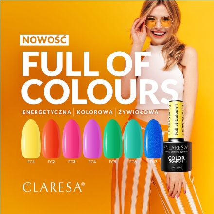 CLARESA Lakier hybrydowy Full of colours 5 -5g - 3