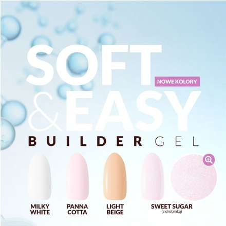 Claresa żel budujący Soft&Easy gel light beige 45g - 4