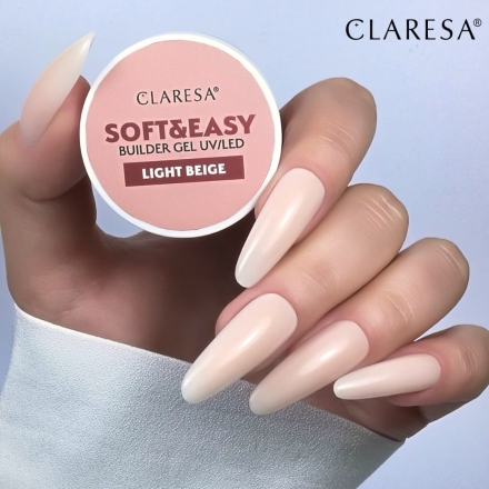 Claresa żel budujący Soft&Easy gel light beige 45g - 5