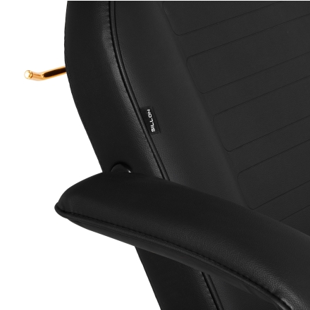 Fotel Kosmetyczny SILLON 211 gold pro czarny - 11