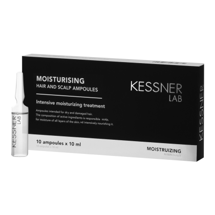 KESSNER LAB Moisturisig ampułki do skóry głowy i włosów 10 x 10 ml