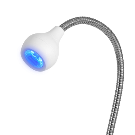 Glow Lampka UV LED Snake na biurko biała - 2