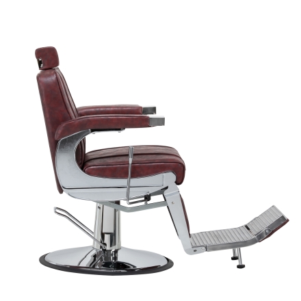 Hair System fotel barberski BM88066 bordowy - 2