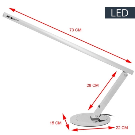 Lampa na biurko Slim led aluminium - 3