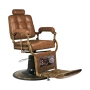 Gabbiano fotel barberski Boss Old Leather jasnobrązowy - 7