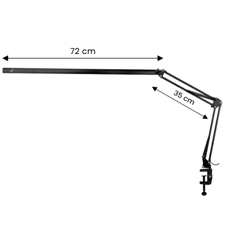 Lampa zabiegowa led All4light lashes line 2 czarna z uchwytem - 4