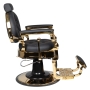 Gabbiano fotel barberski Claudius Gold czarny - 4