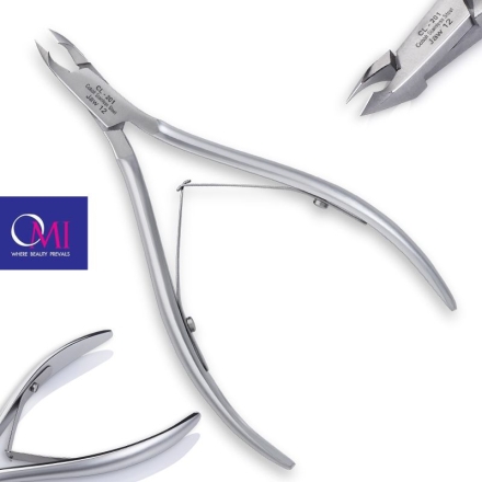 Omi pro-line cążki CL-201 cuticle nippers jaw 12/4 mm lap joint - 3