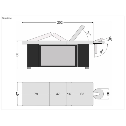 Stół Do Masażu Lux M2 HOT - 3