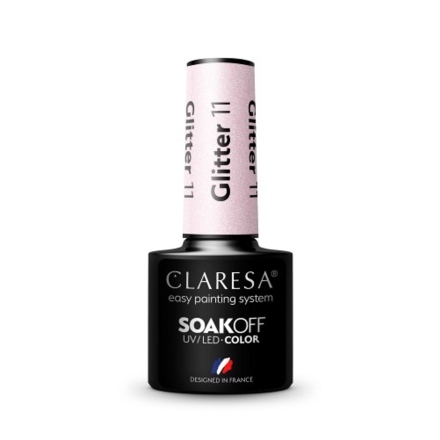 CLARESA Lakier hybrydowy GLITTER 11 -5g