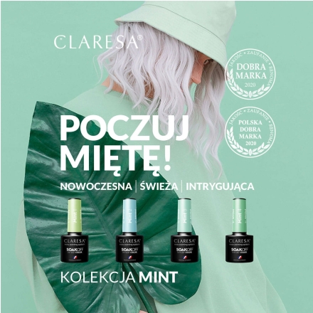 CLARESA Lakier hybrydowy MINT 1 -5g - 3