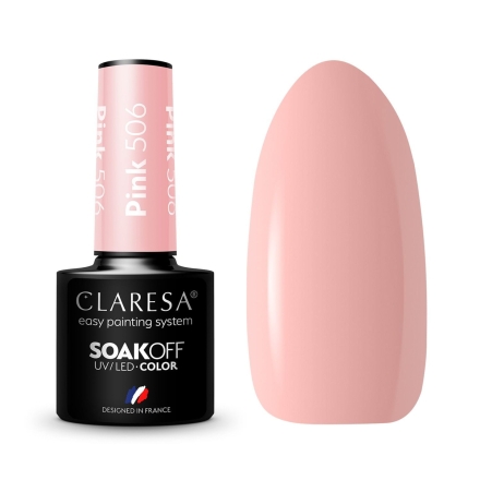 CLARESA Lakier hybrydowy PINK 506 -5g