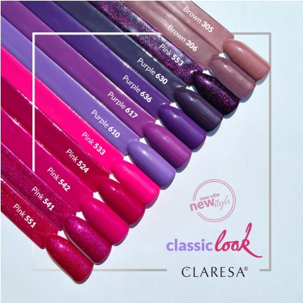 CLARESA Lakier hybrydowy PINK 524 -5g - 2