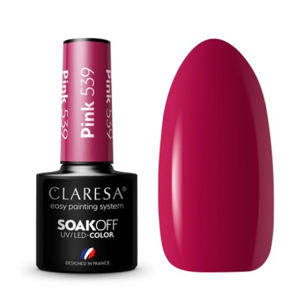 CLARESA Lakier hybrydowy PINK 539 -5g