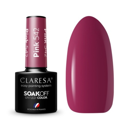 CLARESA Lakier hybrydowy PINK 542 -5g