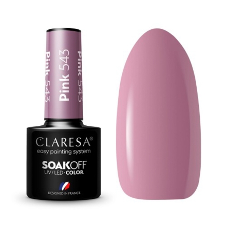 CLARESA Lakier hybrydowy PINK 543 -5g