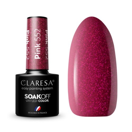 CLARESA Lakier hybrydowy PINK 552 -5g