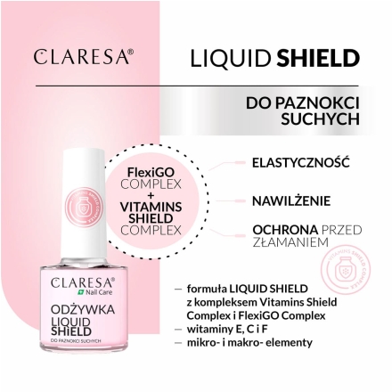 CLARESA Odżywka do paznokci Liquid Shield 5 g - 4