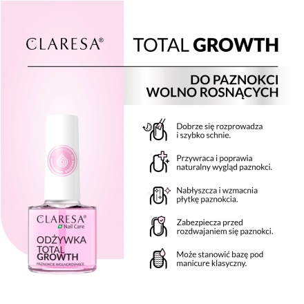 CLARESA Odżywka do paznokci Total Growth 5 g - 5