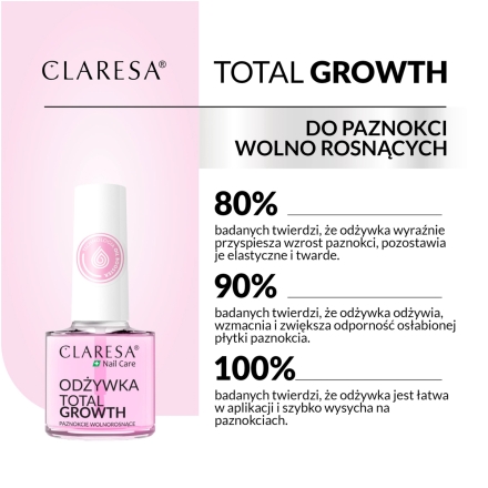 CLARESA Odżywka do paznokci Total Growth 5 g - 6