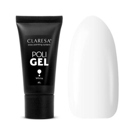 CLARESA POLI GEL WHITE 60 g