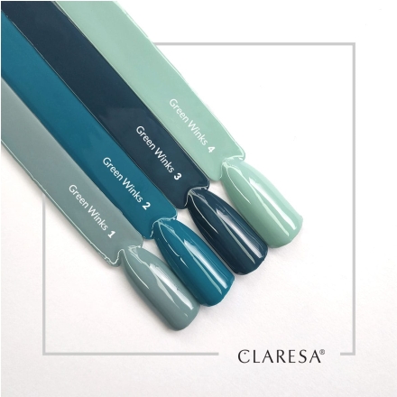 CLARESA lakier hybrydowy GREEN WINKS 2 -5g - 2