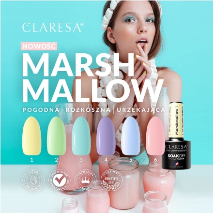 CLARESA lakier hybrydowy MARSHMALLOW 1 5g - 3