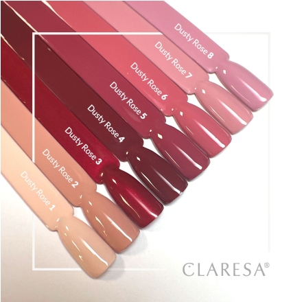 CLARESA Lakier hybrydowy DUSTY ROSE 1 -5g - 2