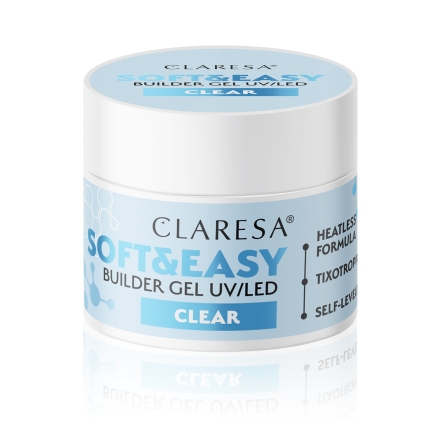 Claresa żel budujący Soft&Easy gel clear 12g - 4