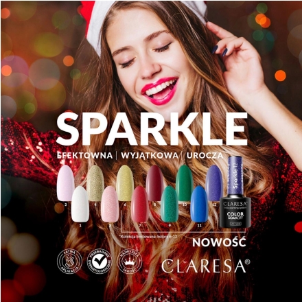 CLARESA Lakier hybrydowy SPARKLE 10 -5g - 2