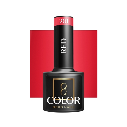 OCHO NAILS Lakier hybrydowy red 201 -5 g