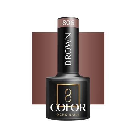 OCHO NAILS Lakier hybrydowy brown 806 -5 g